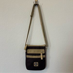 Sherpani Sadie Nylon Brown and Tan Women' Crossbody Bag